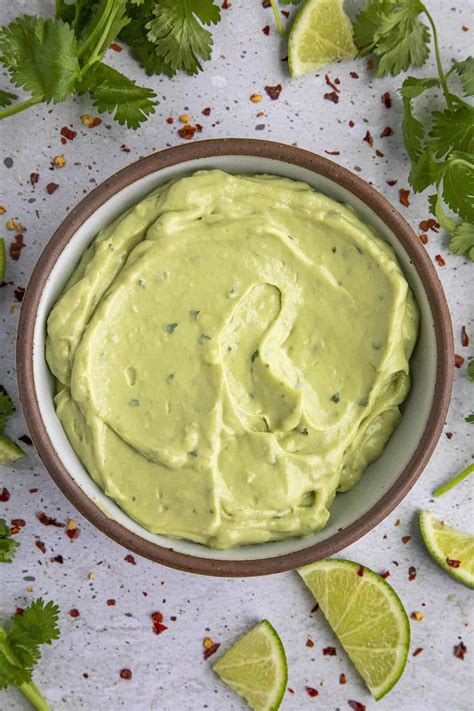 How many sugar are in avocado crema - calories, carbs, nutrition