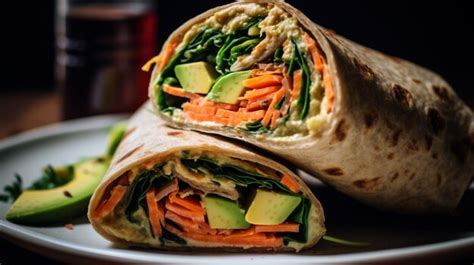 How many sugar are in avocado veggie wrap - calories, carbs, nutrition