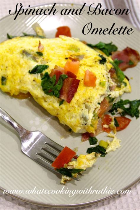 How many sugar are in bacon, spinach and swiss omelet - calories, carbs, nutrition