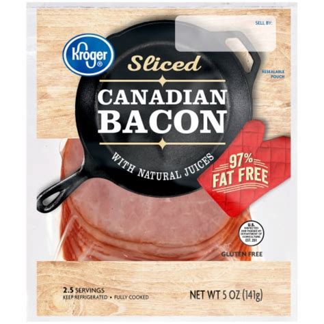 How many sugar are in bacon canadian 2 oz - calories, carbs, nutrition