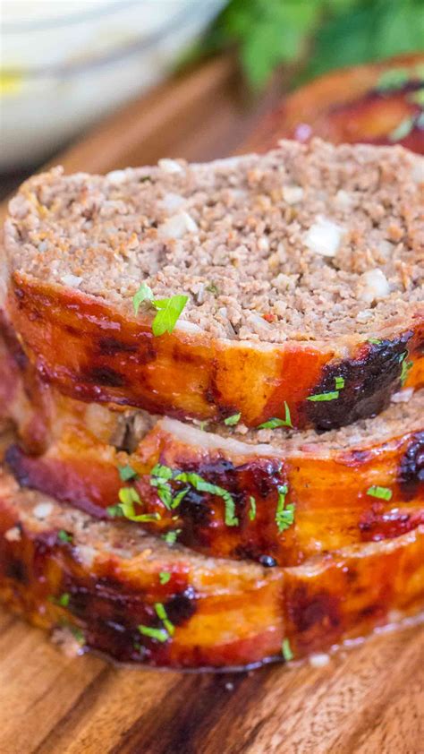 How many sugar are in bacon wrapped meatloaf - calories, carbs, nutrition