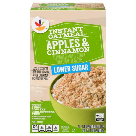 How many sugar are in baked apple instant oatmeal - calories, carbs, nutrition