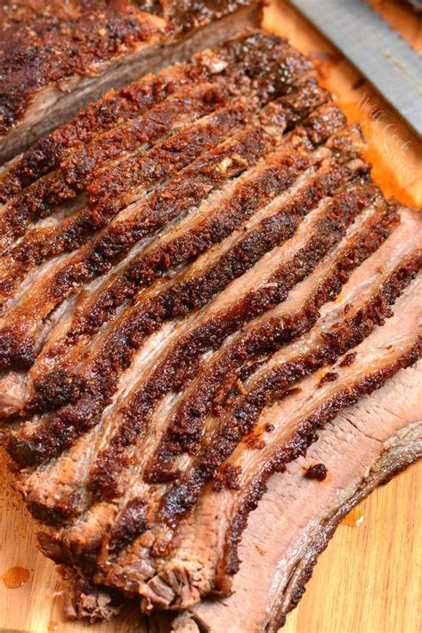 How many sugar are in baked brisket of beef - calories, carbs, nutrition