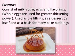 How many sugar are in baked custard - calories, carbs, nutrition