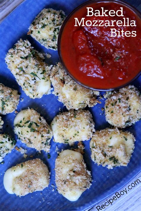 How many sugar are in baked mozzarella bites - calories, carbs, nutrition