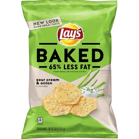 How many sugar are in baked sour cream chips - calories, carbs, nutrition