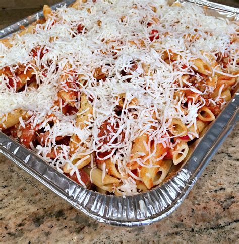 How many sugar are in baked ziti mixture - calories, carbs, nutrition