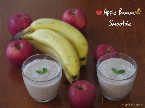 How many sugar are in banana apple smoothie - calories, carbs, nutrition