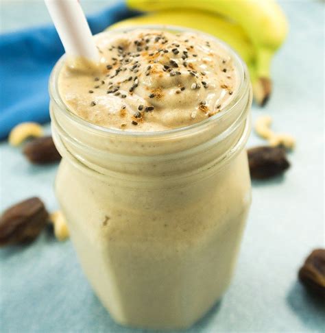 How many sugar are in banana date cashew smoothie - calories, carbs, nutrition