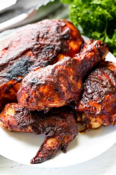 How many sugar are in bbq chicken oven baked - calories, carbs, nutrition