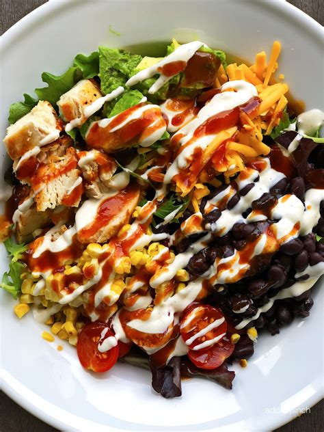 How many sugar are in bbq chicken ranch salad - calories, carbs, nutrition