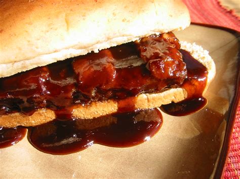 How many sugar are in bbq pork riblet sandwich - calories, carbs, nutrition