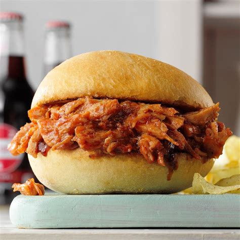 How many sugar are in bbq pulled pork sandwich with sweet potato frys and sour cream and honey sauce - calories, carbs, nutrition