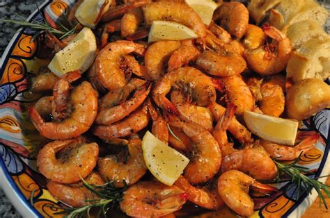 How many sugar are in bbq shrimp with pinot grigio butter - calories, carbs, nutrition