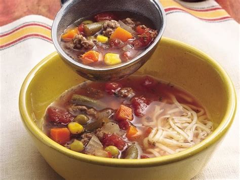 How many sugar are in beef 'n veggie soup with mozzarella - calories, carbs, nutrition