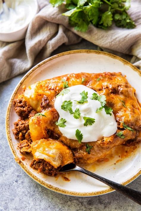 How many sugar are in beef enchilada - calories, carbs, nutrition