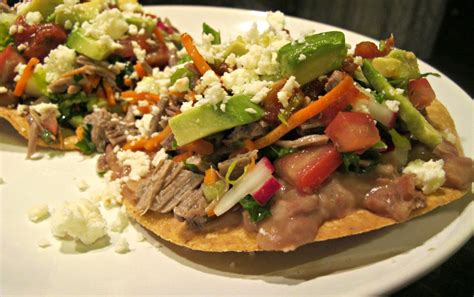 How many sugar are in beef machaca tostadas - calories, carbs, nutrition