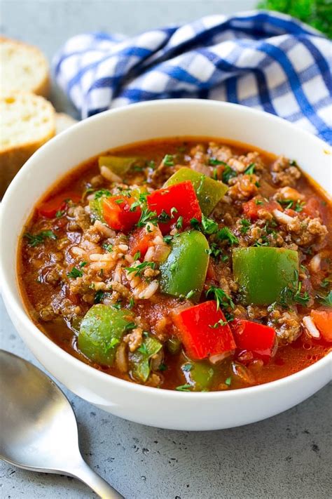 How many sugar are in beef pepper soup - calories, carbs, nutrition