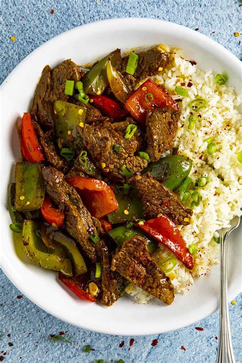 How many sugar are in beef pepper steak with vegetables small - calories, carbs, nutrition