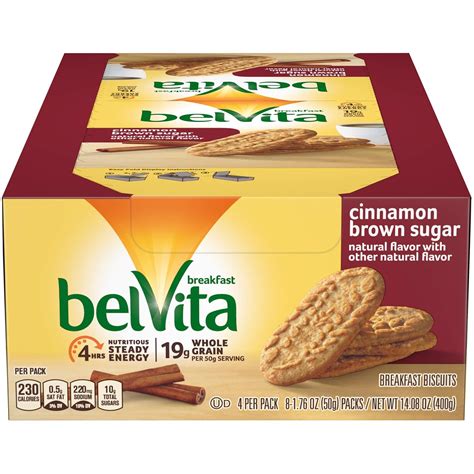 How many sugar are in belvita - calories, carbs, nutrition