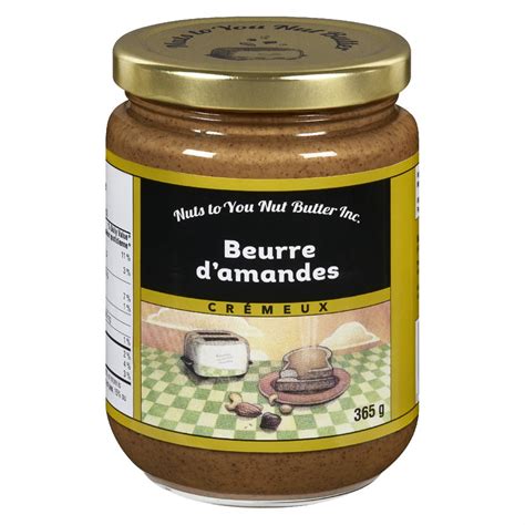 How many sugar are in beurre. d'amandes - calories, carbs, nutrition