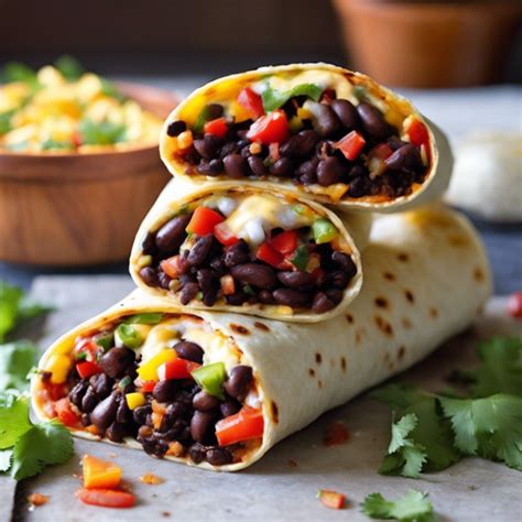 How many sugar are in black bean burrito - calories, carbs, nutrition