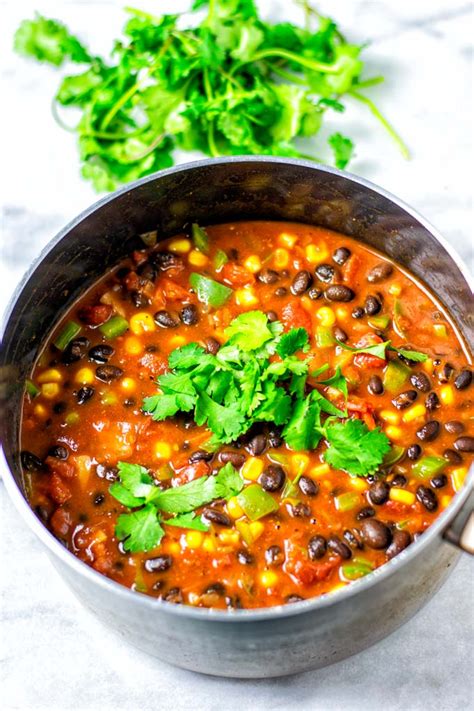 How many sugar are in black bean chili - calories, carbs, nutrition