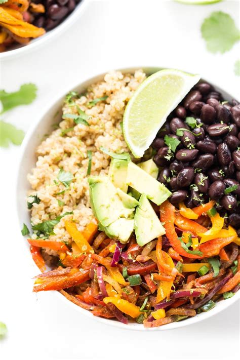 How many sugar are in black bean fajita bowl - calories, carbs, nutrition