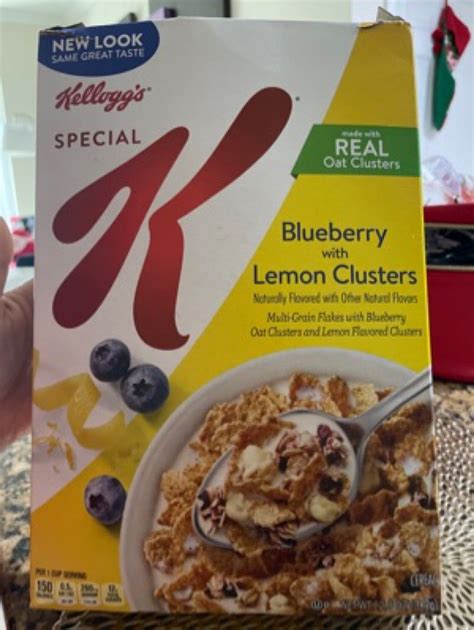 How many sugar are in blueberry clusters cereal - calories, carbs, nutrition