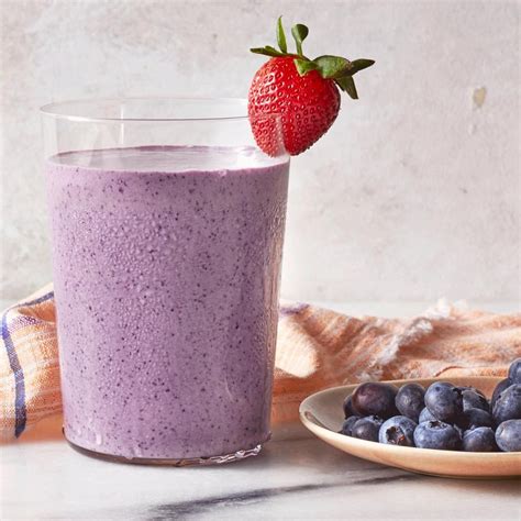 How many sugar are in blueberry smoothie - calories, carbs, nutrition