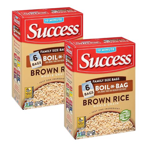 How many sugar are in boil-in-bag whole grain brown rice - calories, carbs, nutrition