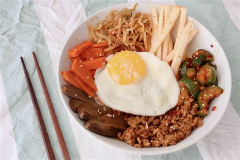 How many sugar are in bowl bibimbap spicy pork - calories, carbs, nutrition