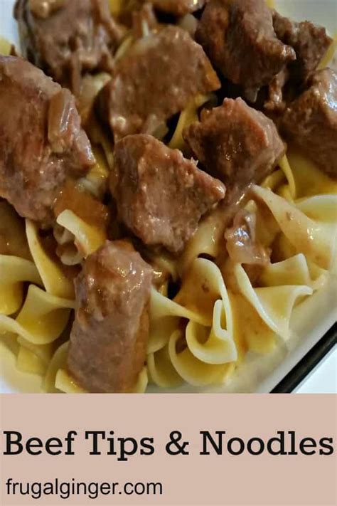 How many sugar are in braised beef tips and noodles - calories, carbs, nutrition