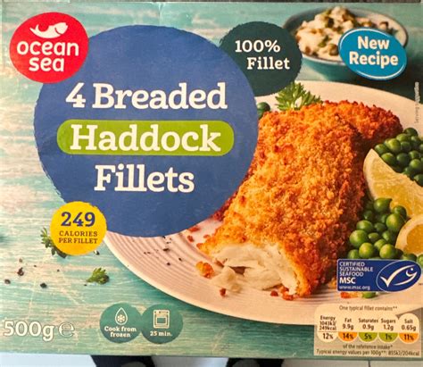 How many sugar are in breaded haddock fillets - calories, carbs, nutrition