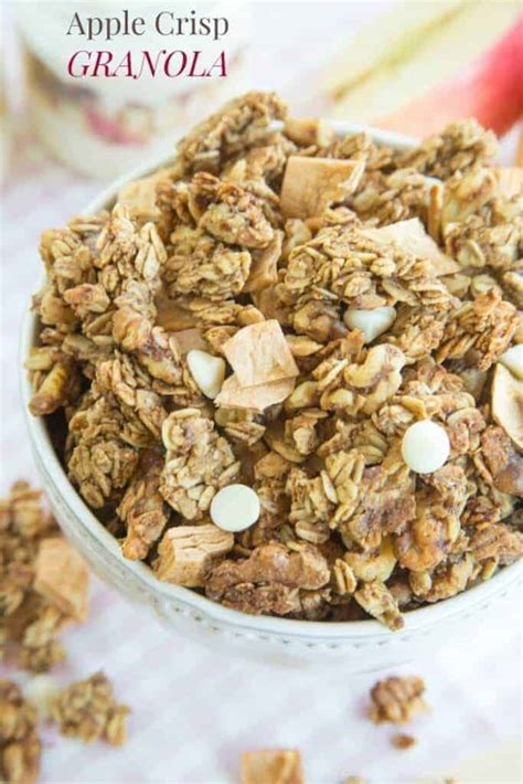 How many sugar are in breakfast apple granola crisp - calories, carbs, nutrition