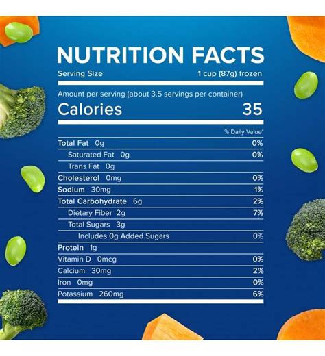 How many sugar are in broccoli, carrot & cauliflower medley - calories, carbs, nutrition