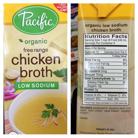 How many sugar are in broth chicken low sodium 8 oz ladle - calories, carbs, nutrition