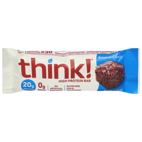 How many sugar are in brownie crunch high protein bar - calories, carbs, nutrition