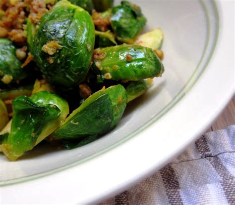 How many sugar are in brussel sprouts in pecan butter - calories, carbs, nutrition