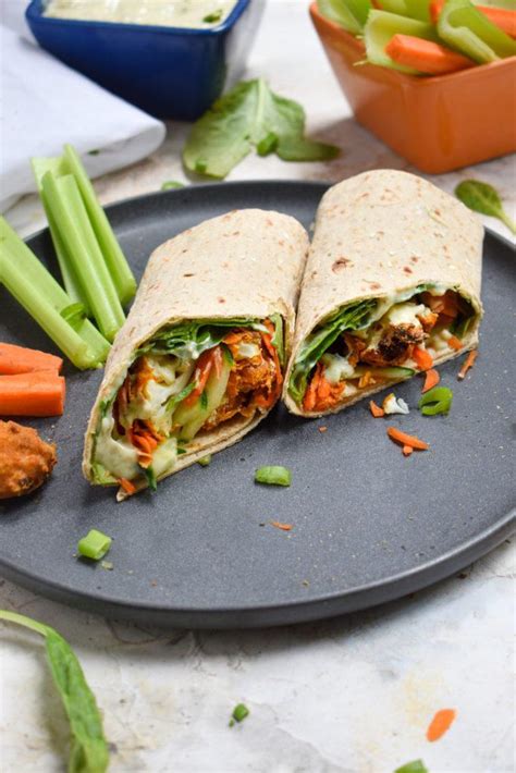 How many sugar are in buffalo cauliflower wrap - calories, carbs, nutrition