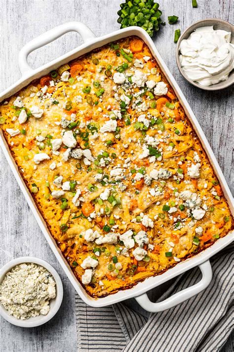 How many sugar are in buffalo chicken casserole - calories, carbs, nutrition