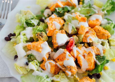 How many sugar are in buffalo style chicken salad - calories, carbs, nutrition