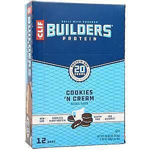 How many sugar are in builder's bar-cookies 'n cream - calories, carbs, nutrition