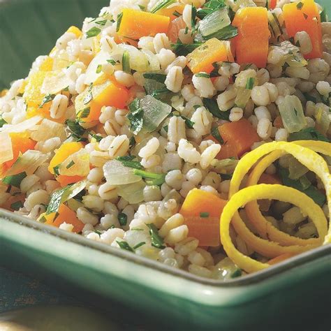 How many sugar are in butternut squash and barley pilaf cup - calories, carbs, nutrition