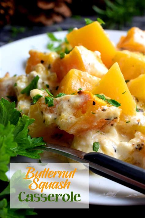 How many sugar are in butternut squash casserole - calories, carbs, nutrition