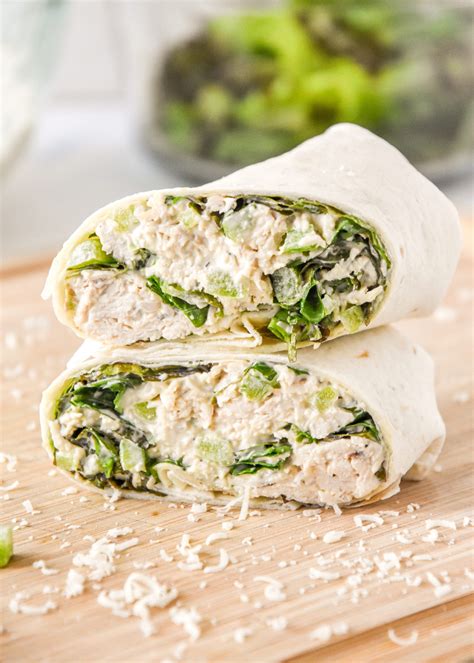 How many sugar are in caesar chicken salad wrap - calories, carbs, nutrition