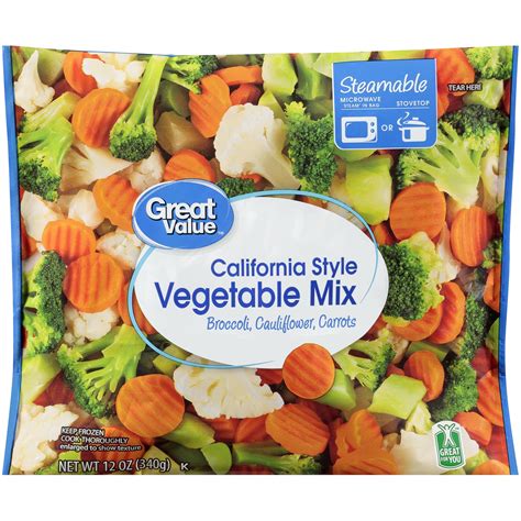 How many sugar are in california mixed vegetables, frozen - calories, carbs, nutrition