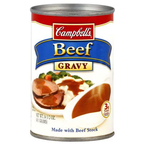 How many sugar are in campbell's beef gravy - calories, carbs, nutrition