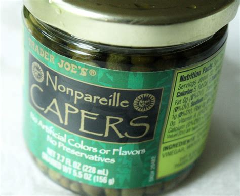 How many sugar are in capers drained 1 oz - calories, carbs, nutrition