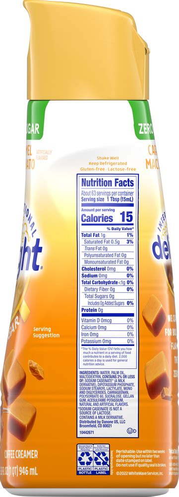 How many sugar are in caramel delight - calories, carbs, nutrition